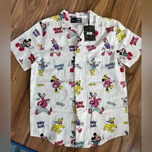 Cakeworthy Mickey Mouse and friends button up shirt - NWT